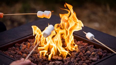 can you roast marshmallows on a gas fire table
